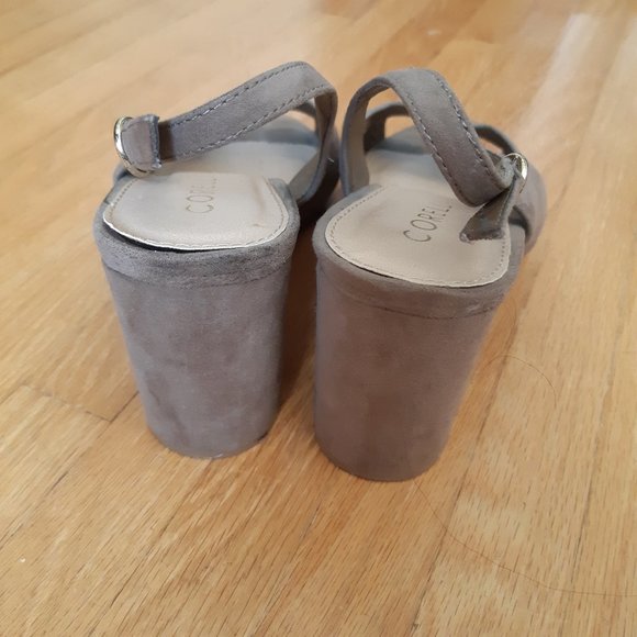 Beige Suede Heels - Picture 9 of 9